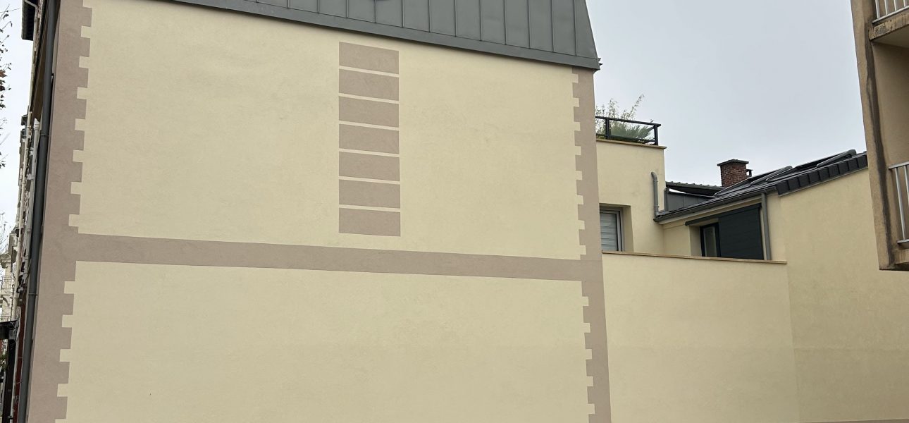 Surélévation d'une maison mitoyenne en béton à La Garenne-Colombes